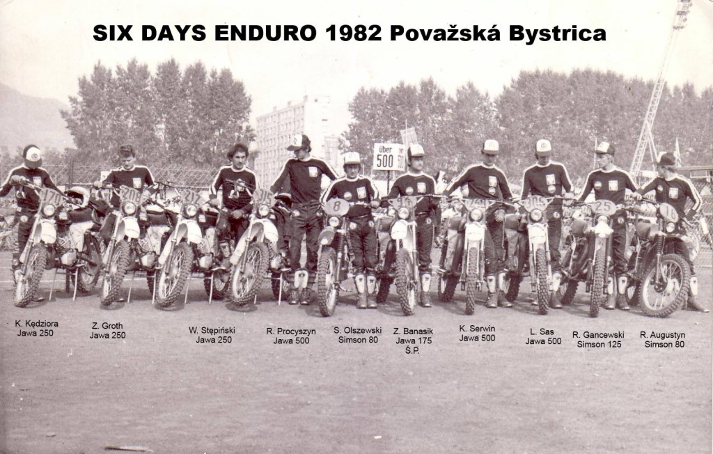 Polska reprezentacja Six Days 1982